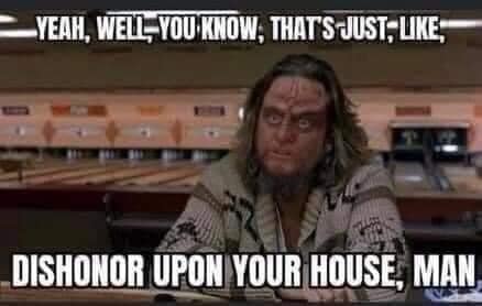 The meme is an image of a character from the TV show "The Big Lebowski" (The Dude) with a puzzled expression. The text at the top of the image reads "I'm gonna get some of that" and the text at the bottom reads "In L.A. we call that 'dinner for four'".